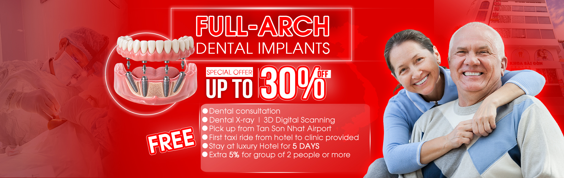 full arch dental implant in saigon